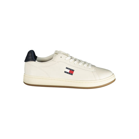 Tommy Hilfiger Baskets homme en polyuréthane blanc