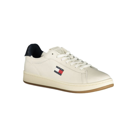 Tommy Hilfiger Baskets homme en polyuréthane blanc