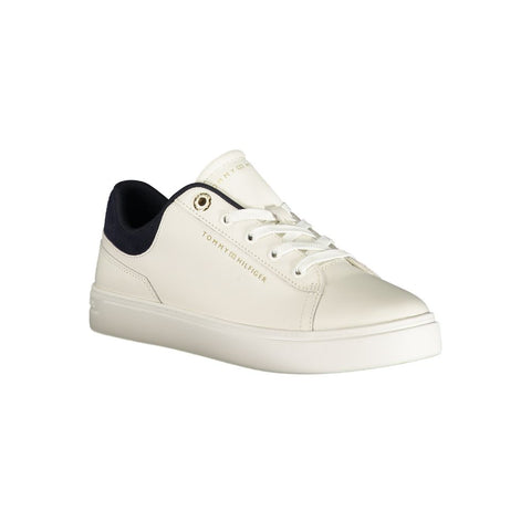 Tommy Hilfiger Baskets blanches en polyuréthane pour femme