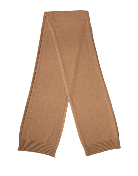 Dolce & Gabbana Brauner Kaschmir gestrickter Foulard 207cm x 29cm Herrenschal