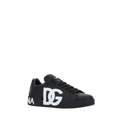 Baskets Dolce & Gabbana en cuir de veau noir Bos Taurus