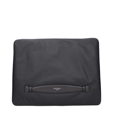 Dolce & Gabbana Gray Fabric Clutch Bag