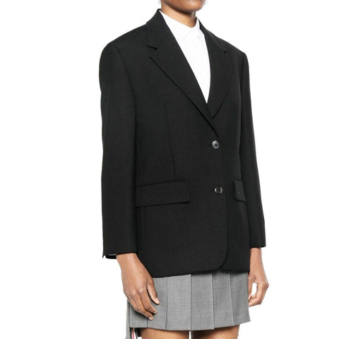 Prada Schwarzer Blazer aus Schurwolle