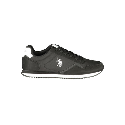 U.S. POLO ASSN. Baskets pour homme en polyuréthane noir