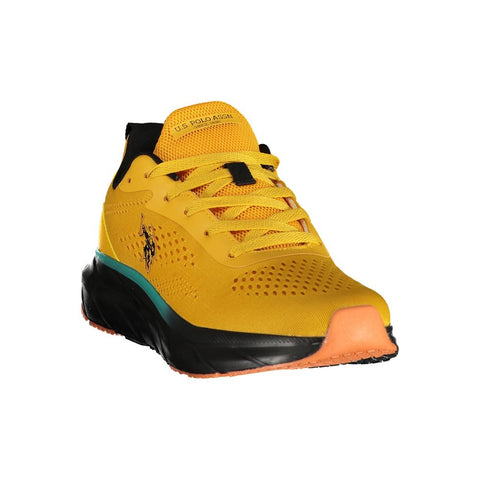 U.S. POLO ASSN. Baskets Jaunes en Polyester pour Homme