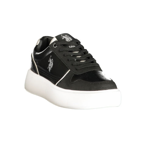 U.S. POLO ASSN. Baskets Noires en Polyuréthane pour Femme