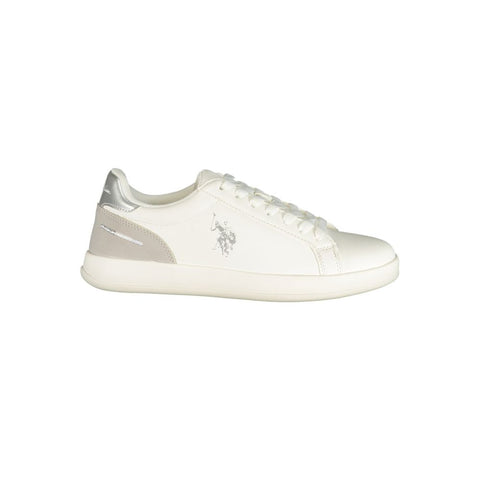 U.S. POLO ASSN. « Baskets blanches en polyuréthane pour femme »