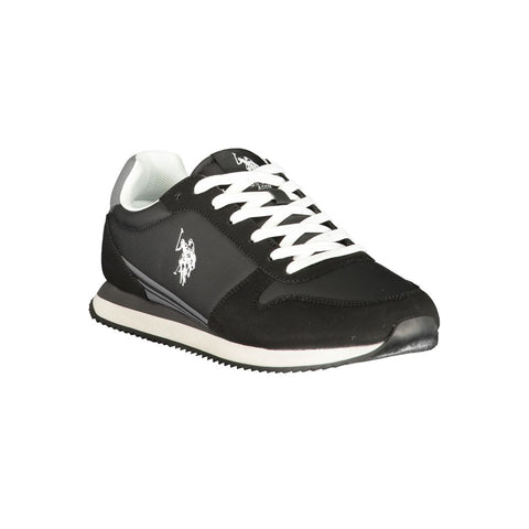 U.S. POLO ASSN. Baskets pour homme en polyuréthane noir