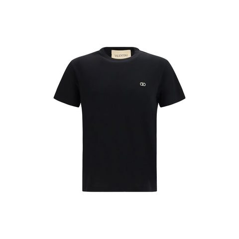 Valentino Garavani Black Cotton T-Shirt