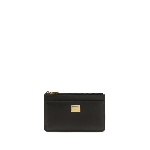 Dolce & Gabbana Black Calf Leather Bos Taurus Wallet
