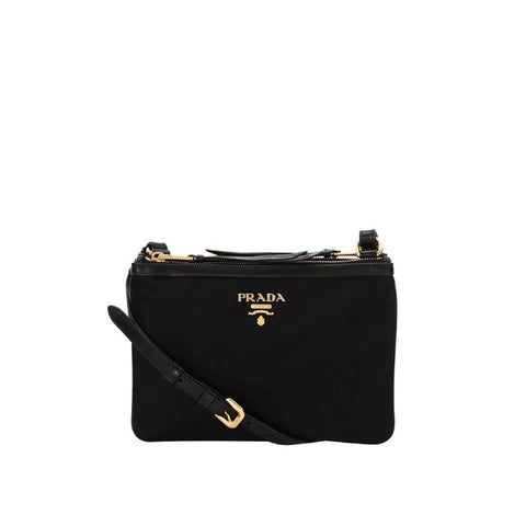 Prada Black Nylon Crossbody Bag — Nylon | Bandoulière amovible