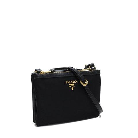 Prada Black Nylon Crossbody Bag — Nylon | Bandoulière amovible