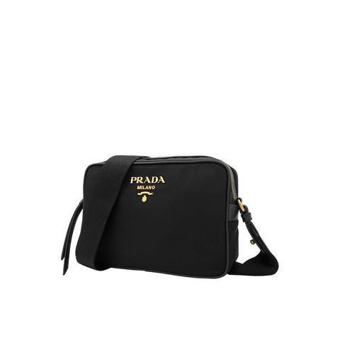 Prada Black Nylon Shoulder Bag — Nylon | Bandoulière amovible