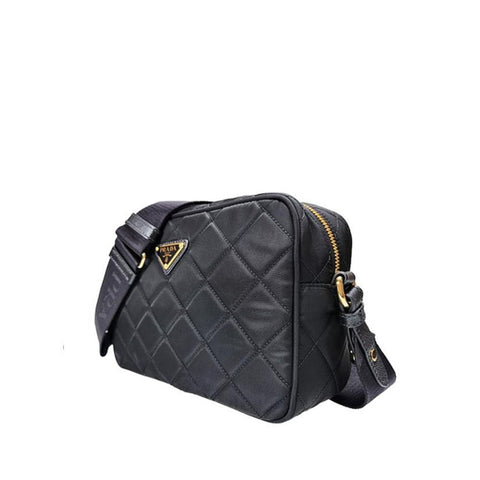 Prada Black Nylon Crossbody Bag — Nylon | Bandoulière amovible