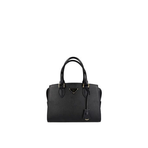 Prada Black Calfskin Handbag — Cuir de veau | Fermeture zippée