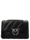 PINKO Black Lamb Leather Crossbody Bag