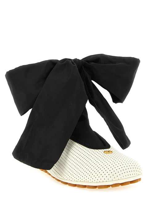 Ballerines bicolores en cuir d'agneau Valentino Garavani
