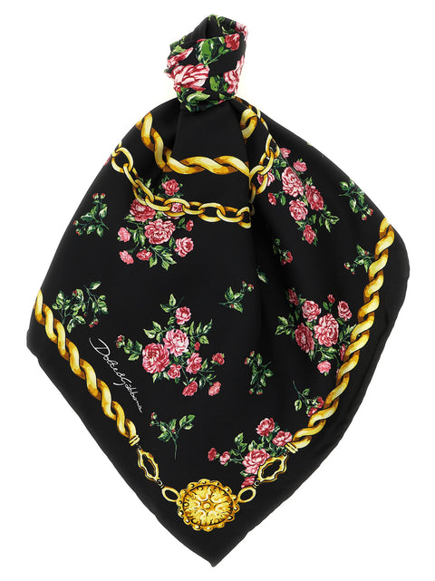 Foulard Dolce & Gabbana en soie noire