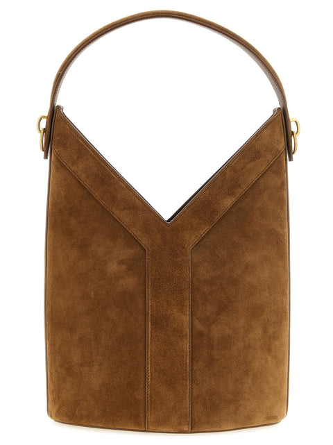 Sac bandoulière Saint Laurent en veau marron