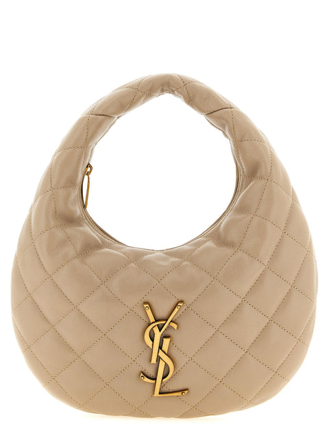 Sac à main Saint Laurent en cuir d'agneau beige