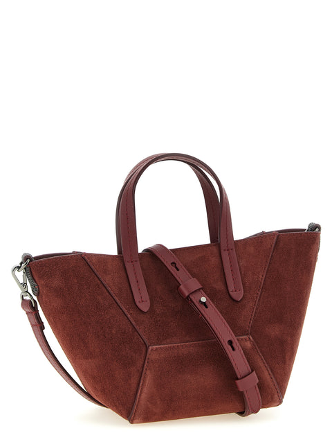Sac à main Brunello Cucinelli en veau bordeaux