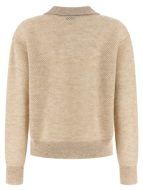 Polo en laine or Brunello Cucinelli