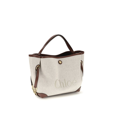 Sac porté épaule Chloé en tissu beige