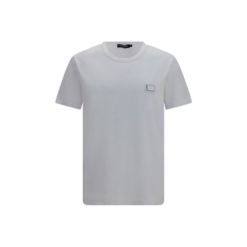 Dolce & Gabbana White Cotton T-Shirt
