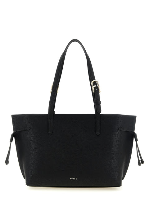 Furla Black Calfskin Tote Bag