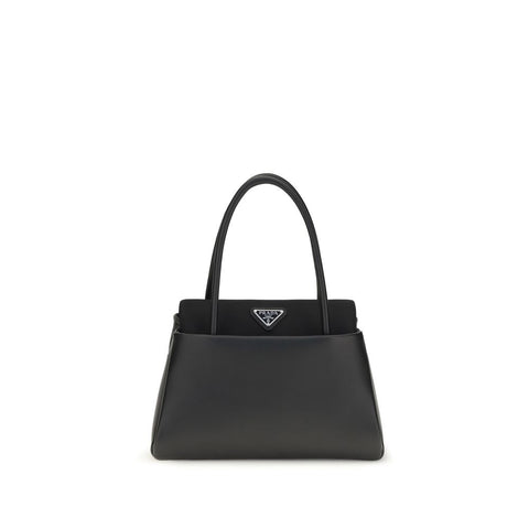 Prada Black Calf Leather Bos Taurus Handbag