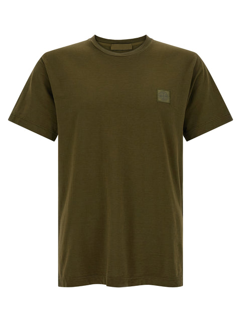 Stone Island Bicolor Cotton T-Shirt