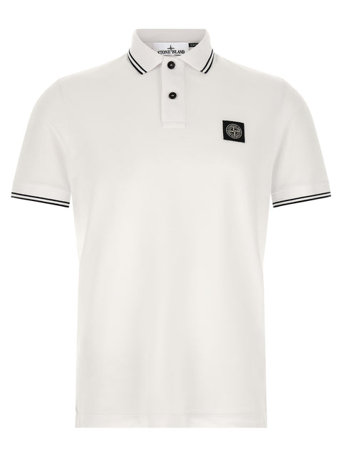Stone Island Bicolor Cotton Polo Shirt