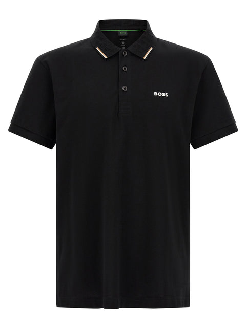 Hugo Boss Black Cotton Polo Shirt