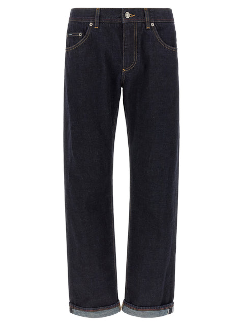 Dolce & Gabbana Blue Cotton Jeans Denim