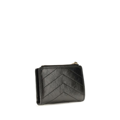 Saint Laurent Black Calf Leather Bos Taurus Wallet