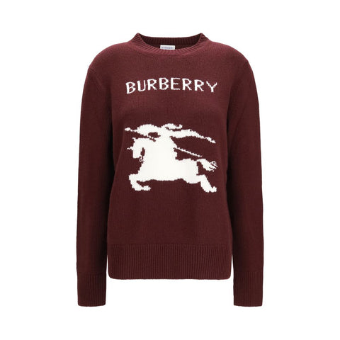 Burberry Bordeaux Wool Oves Aries Sweatshirt — Laine | Motif Knight