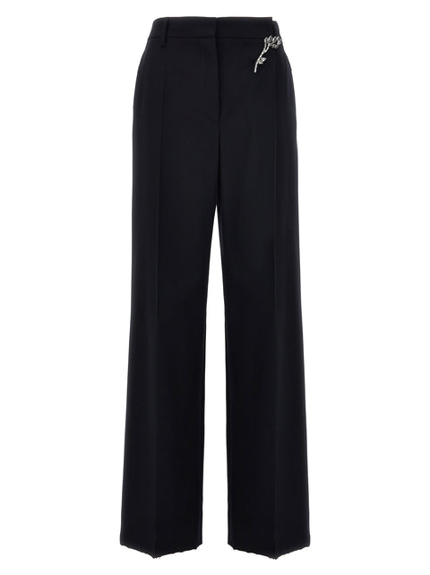 Prada Blue Wool Casual Pants