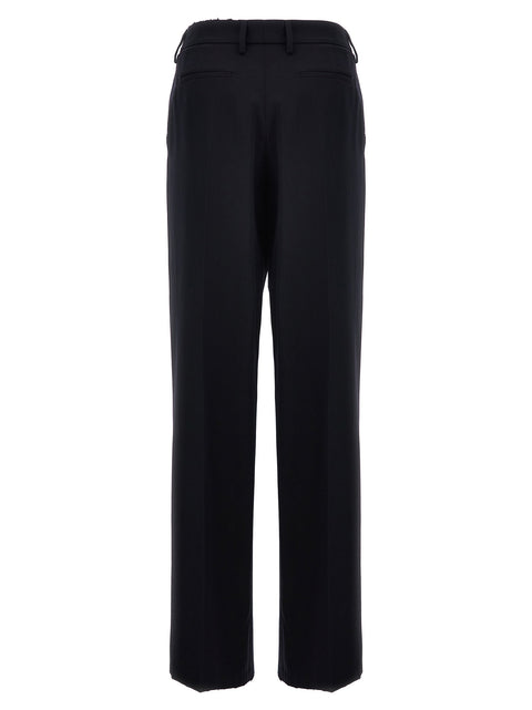 Prada Blue Wool Casual Pants