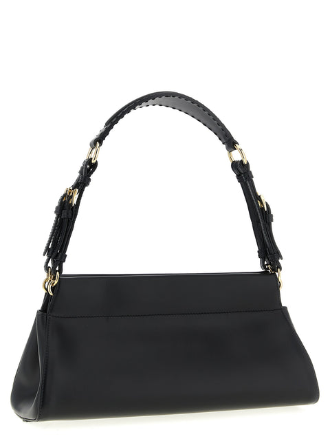 Prada Black Calfskin Shoulder Bag — Cuir de veau | Noir d'Italie