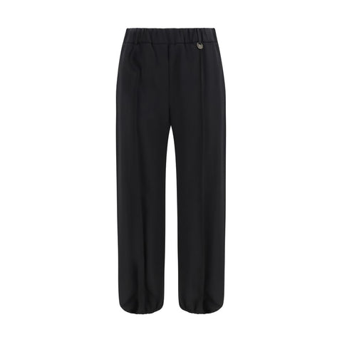 Burberry Black Wool Oves Aries Joggers (Workout Pants)
