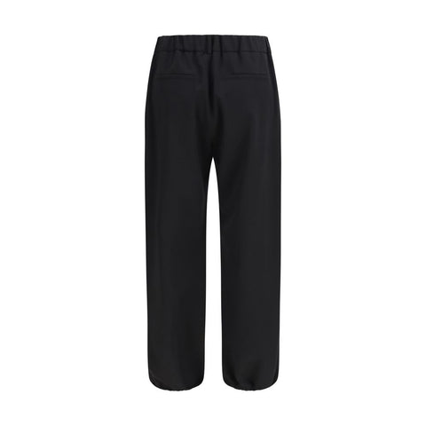Burberry Black Wool Oves Aries Joggers (Workout Pants)