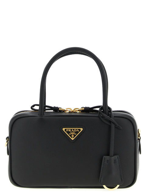 Prada Black Calfskin Handbag — Cuir de veau | Sac Bauletto