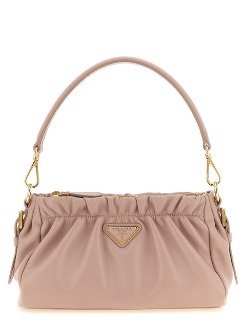 Prada Multicolor Lamb Leather Shoulder Bag — Agneau | Triangle émaillé