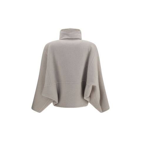 Brunello Cucinelli Gray Wool Oves Aries Jacket