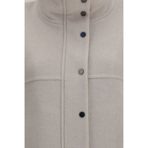 Brunello Cucinelli Gray Wool Oves Aries Jacket