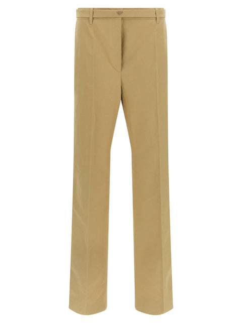 Prada Beige Cotton Casual Pants