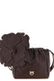 PINKO Bordeaux Lambskin Clutch Bag