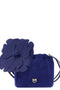 PINKO Blue Lambskin Clutch Bag