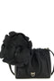 PINKO Black Lambskin Clutch Bag
