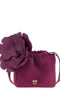 PINKO Purple Lambskin Clutch Bag